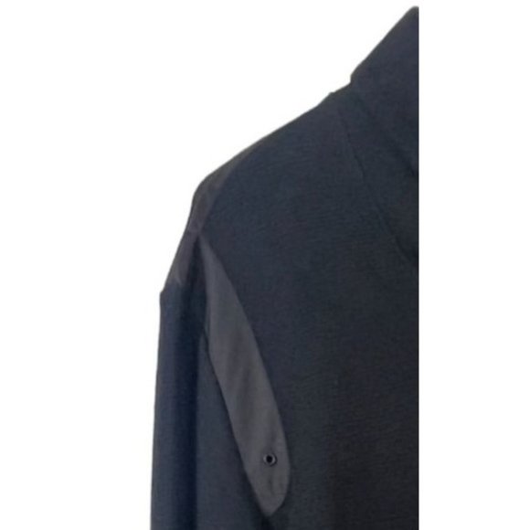 calvin Klein men's black pullover sweater long sleeve size Large button neck - Picture 3 of 8